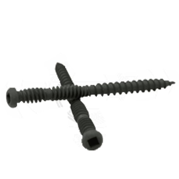 Newport Fasteners Deck Screw, #10 x 2-1/2 in, Steel, Flat Head, Combination Phillips/Slotted Drive, 5 PK 649680-5 - main